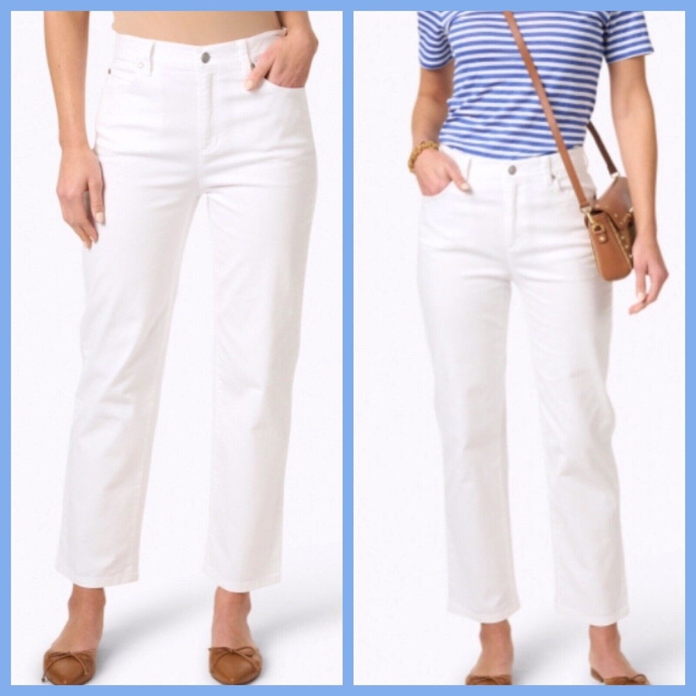 Eileen Fisher Straight-Leg Jeans in White